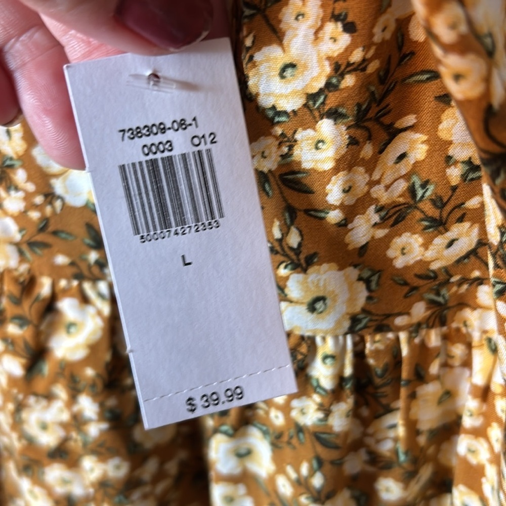 NWT Yellow Floral Sundress - Picture 4 of 8